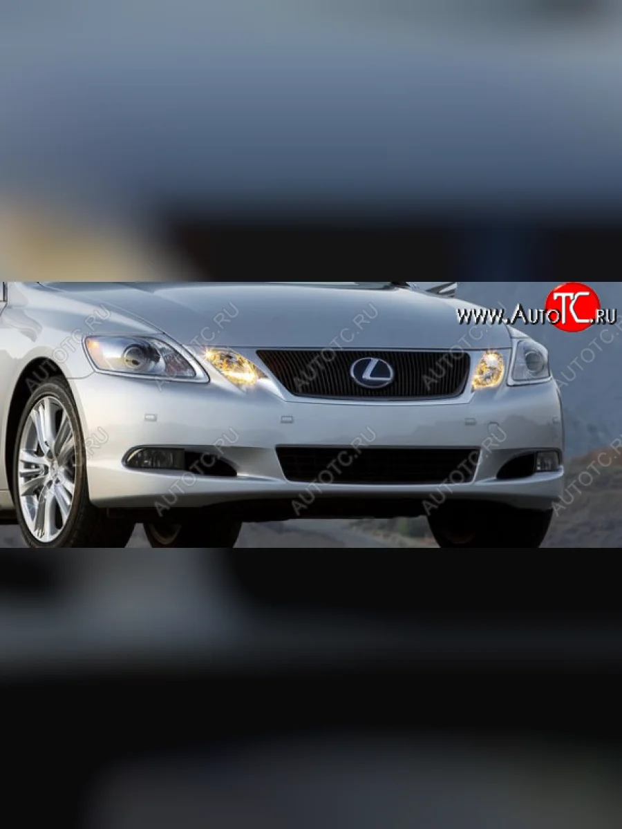 Передний бампер Polcar (с отверстиями под парктроник) Lexus GS300 S190 рестайлинг (2007-2012) (Неокрашенный)  в Самаре Самарской области