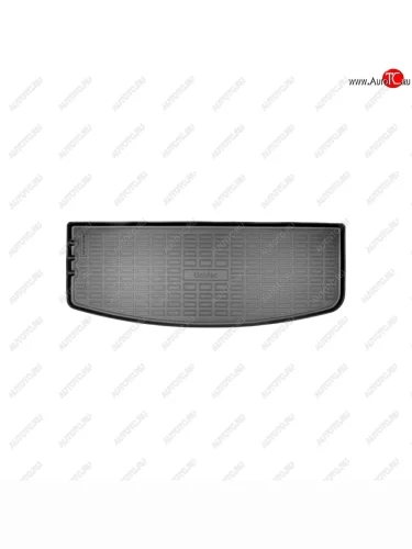 Коврик багажника Norplast Unidec (разложенный 3-й ряд) (Цвет: черный) Cadillac XT6 C1TL (2019-2025)