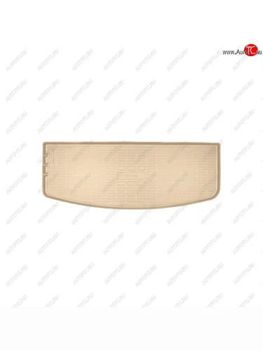 Коврик багажника Norplast Unidec (разложенный 3-й ряд) (Цвет: бежевый) Cadillac XT6 C1TL (2019-2025)