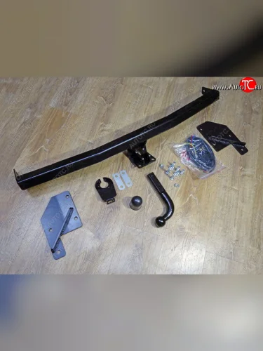 Фаркоп (тягово-сцепное устройство) TCC (Сталь полимерным покрытием, шар А) KIA Rio 4 FB дорестайлинг седан (2016-2020)