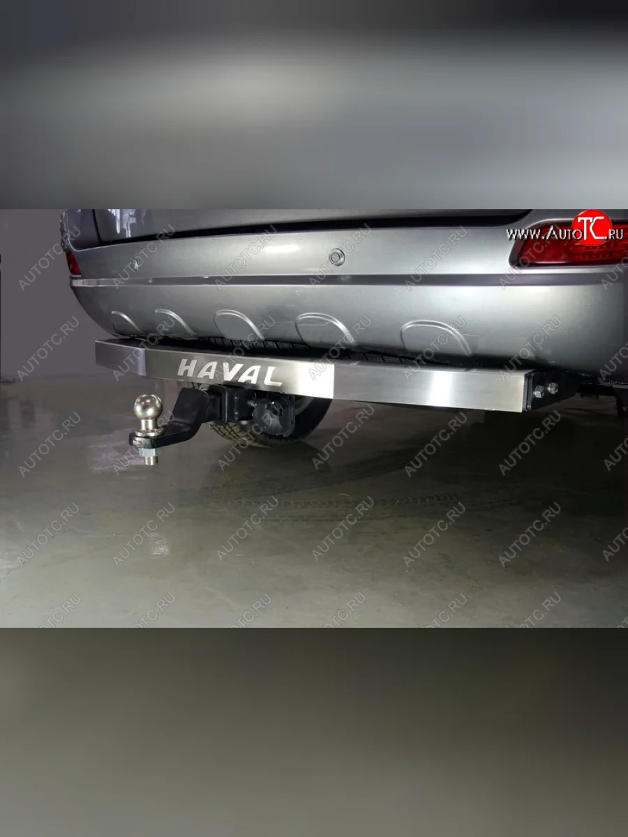 Фаркоп (тягово-сцепное устройство) TCC (с надписью) Haval H5 рестайлинг (2020-2023) (Оцинкованный, шар E - оцинкованный)  в Керчи Республика Крым