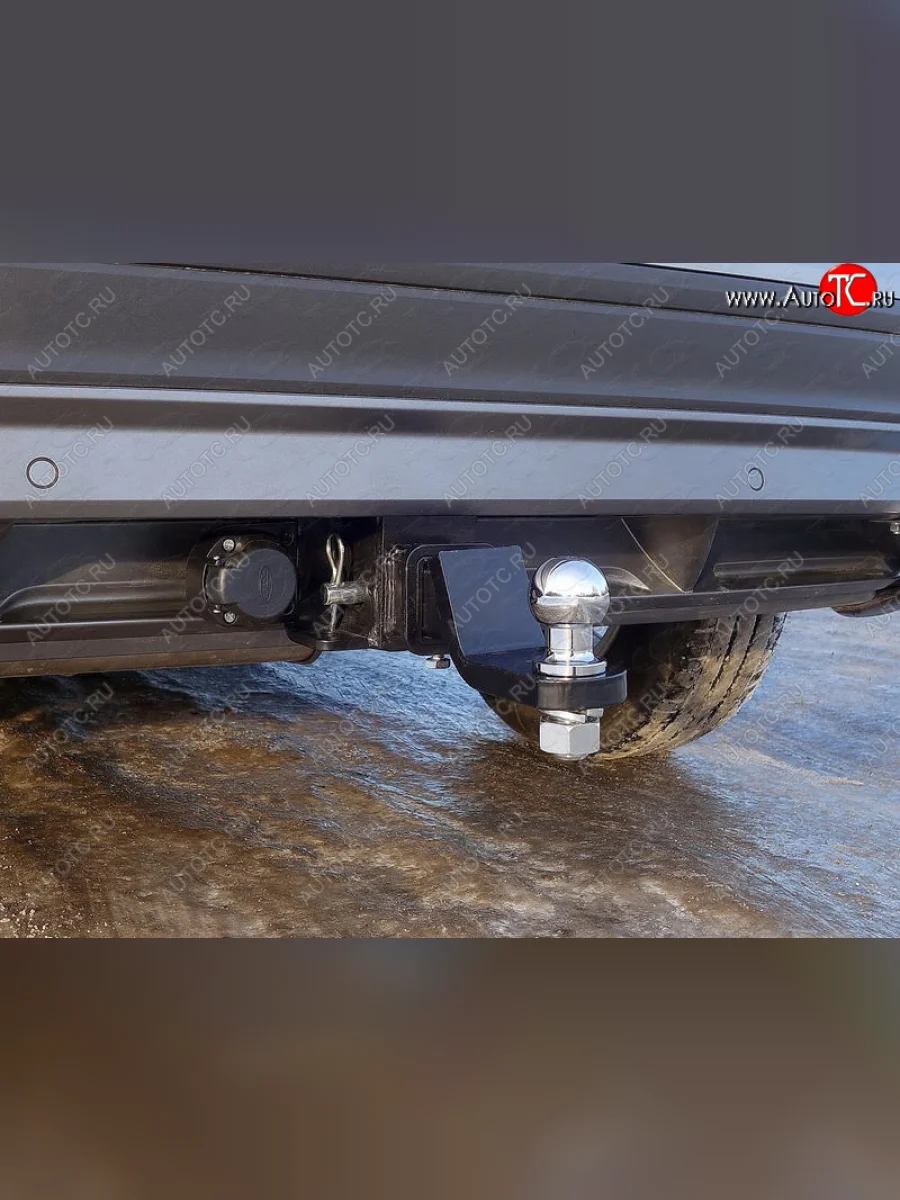 Фаркоп (тягово-сцепное устройство) TCC Volkswagen Tiguan Mk2 дорестайлинг (2016-2020) (Оцинкованный, шар E - оцинкованный)  в Самаре Самарской области