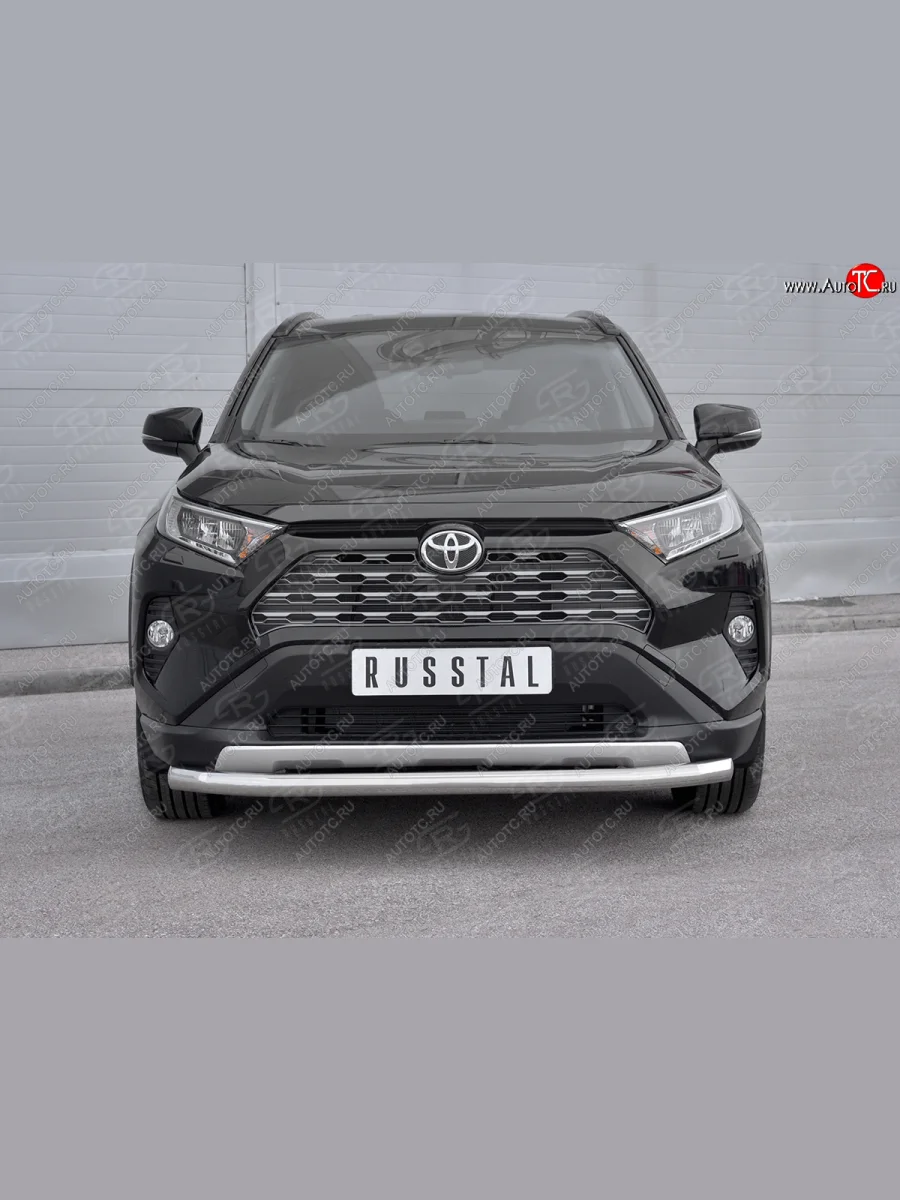 Защита переднего бампера (Ø63 мм, нержавейка) SLITKOFF  Toyota RAV4 (2018-2025) XA50  в Воронеже Воронежской области