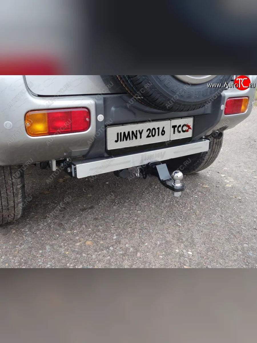 Фаркоп (тягово-сцепное устройство) TCC (надпись Jimny)  Suzuki Jimny (2012-2018) JB23/JB43 (Оцинкованный, шар E - оцинкованный)  в Самаре Самарской области