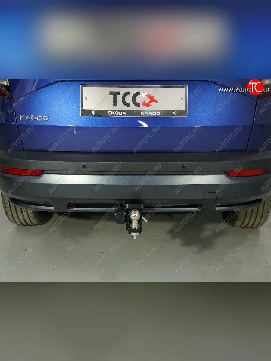 Фаркоп (тягово-сцепное устройство) TCC Skoda Karoq NU7 дорестайлинг (2017-2021) (Оцинкованный, шар E)  в Самаре Самарской области