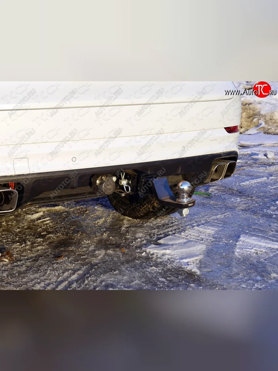 Фаркоп (тягово-сцепное устройство) TCC Porsche Cayenne PO536 (2018-2025) (Оцинкованный, шар E - нержавейка)  в Керчи Республика Крым