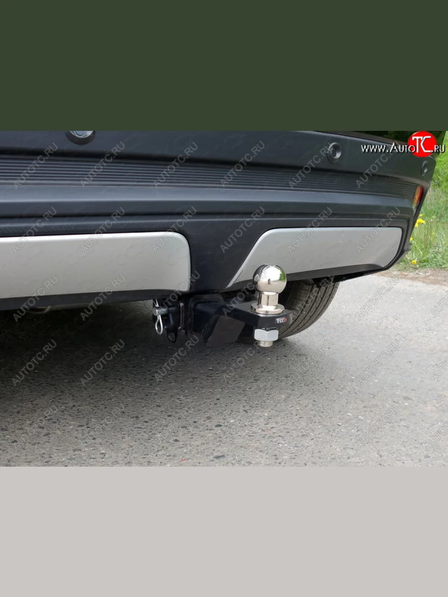 Фаркоп (тягово-сцепное устройство) TCC Mitsubishi Eclipse Cross GK дорестайлинг (2017-2021) (Оцинкованный, шар E)  в Перми Пермском крае