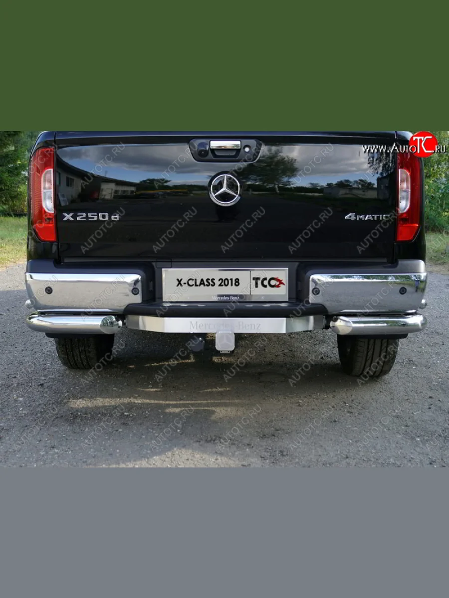 Фаркоп (тягово-сцепное устройство) TCC (надпись Mercedes-Benz) Mercedes-Benz X class W470 (2017-2020) (Оцинкованный, шар E)  в Керчи Республика Крым