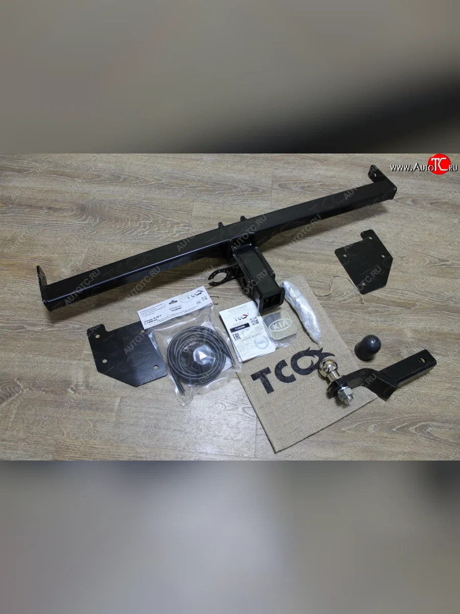 Фаркоп (тягово-сцепное устройство) TCC KIA Soul PS рестайлинг (2017-2019) (Оцинкованный, шар E)  в Воронеже Воронежской области