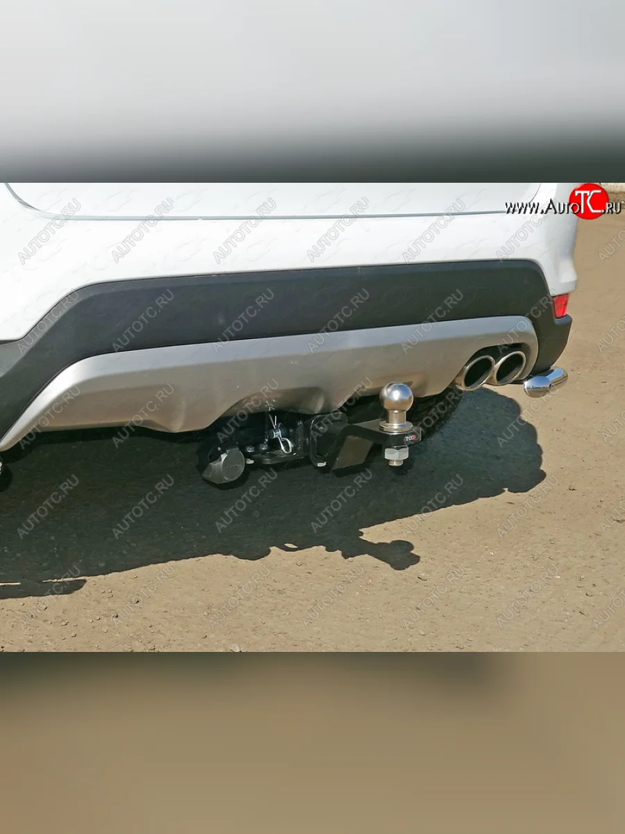 Фаркоп (тягово-сцепное устройство) TCC KIA Rio X рестайлинг (2020-2025) (оцинкованный, шар Е нержавейка)  с доставкой в г. Пермь