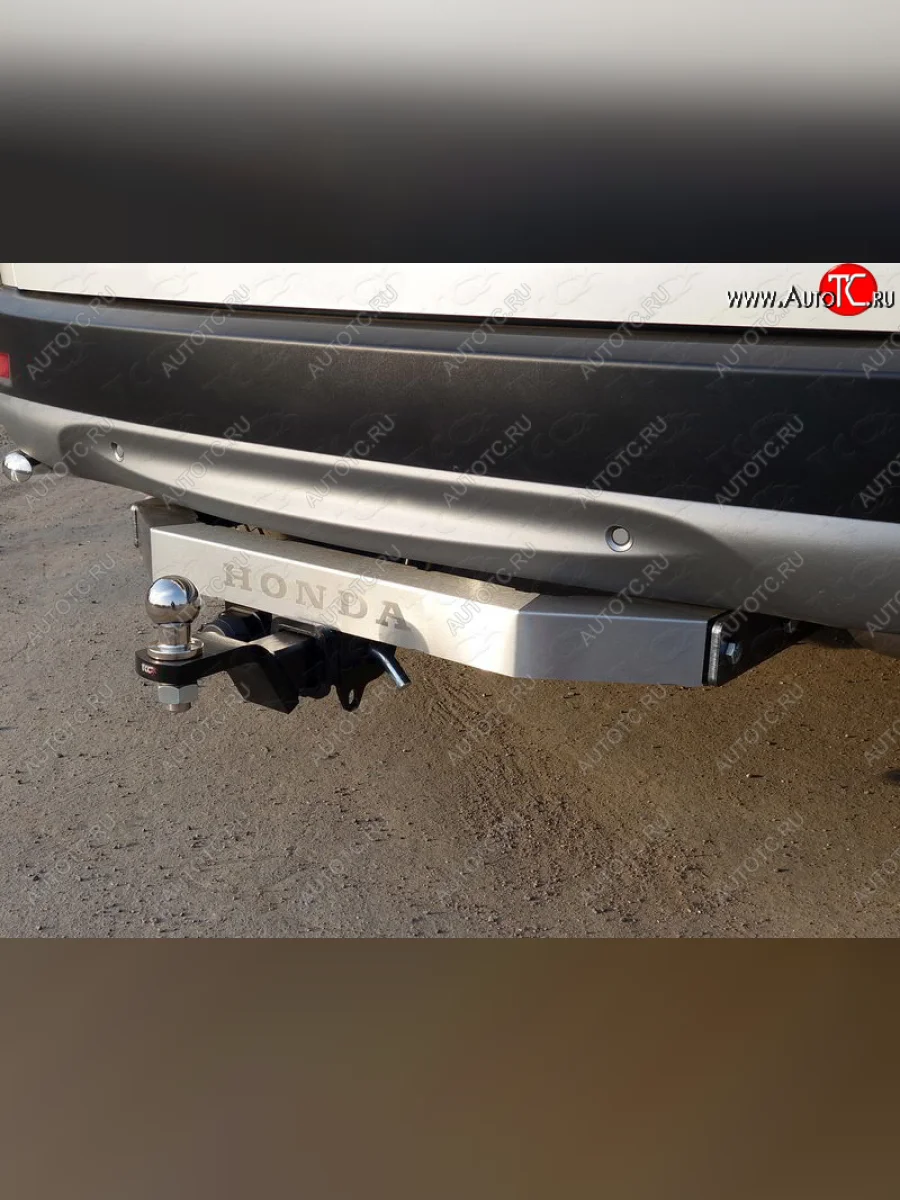 Фаркоп (тягово-сцепное устройство) TCC (надпись Honda) Honda CR-V RW,RT дорестайлинг (2016-2020) (оцинкованный, шар Е нержавейка)  в Керчи Республика Крым