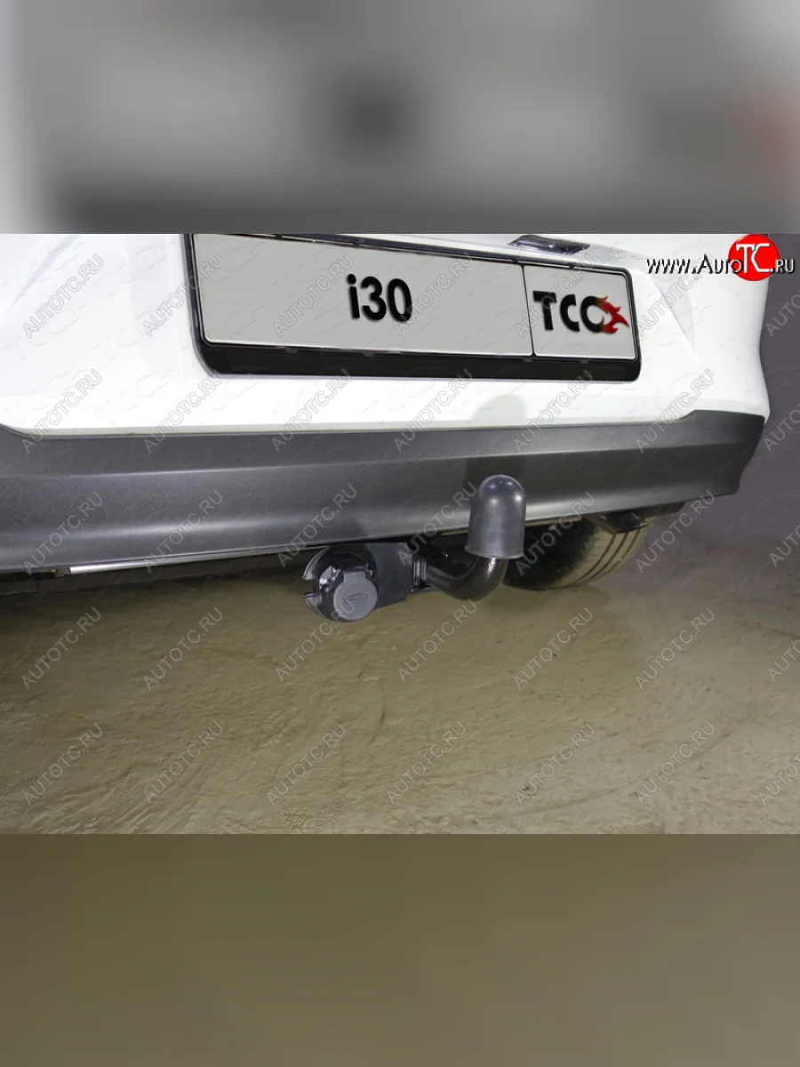 Фаркоп (тягово-сцепное устройство) TCC Hyundai I30 3 PD универсал (2017-2020) (Оцинкованный, шар A )  в Керчи Республика Крым