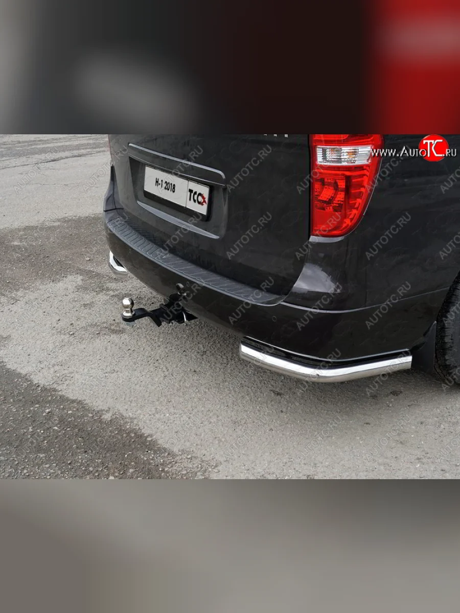 Фаркоп (тягово-сцепное устройство) TCC Hyundai Starex/Grand Starex/H1 TQ 2-ой рестайлинг (2017-2022) (Оцинкованный, шар E)  в Керчи Республика Крым