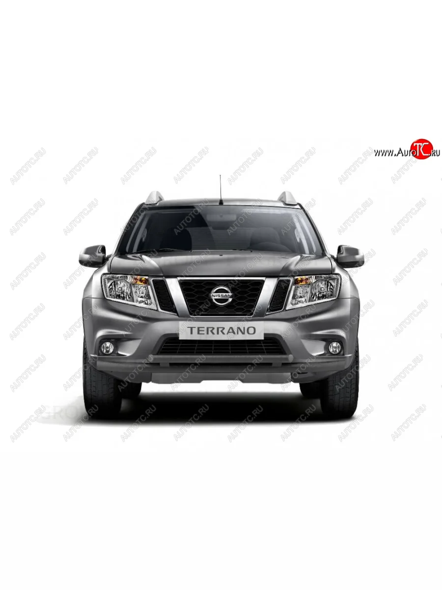 Защита переднего бампера (двойная Ø63 и 51 мм) Petroil Tuning Nissan Terrano D10 рестайлинг (2016-2022) (черный (Шагрень))  в Самаре Самарской области