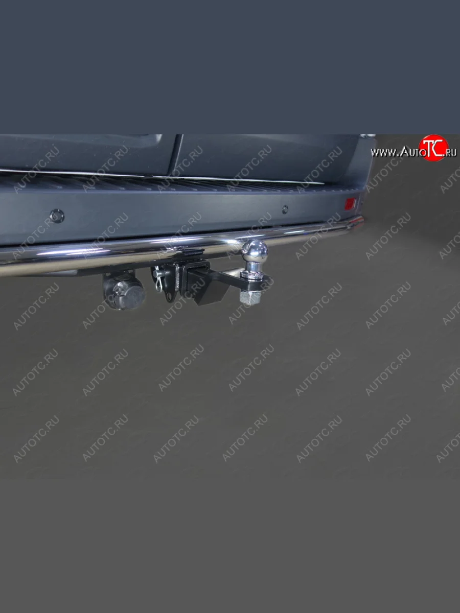 Фаркоп (тягово-сцепное устройство) TCC Ford Transit цельнометаллический фургон (2014-2022) (Оцинкованный, шар E - нержавейка)  в Самаре Самарской области