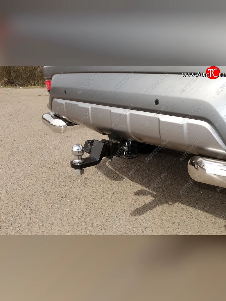 Фаркоп (тягово-сцепное устройство) TCC KIA Mohave HM рестайлинг (2017-2020) (Оцинкованный, шар E - нержавейка)  в Перми Пермском крае