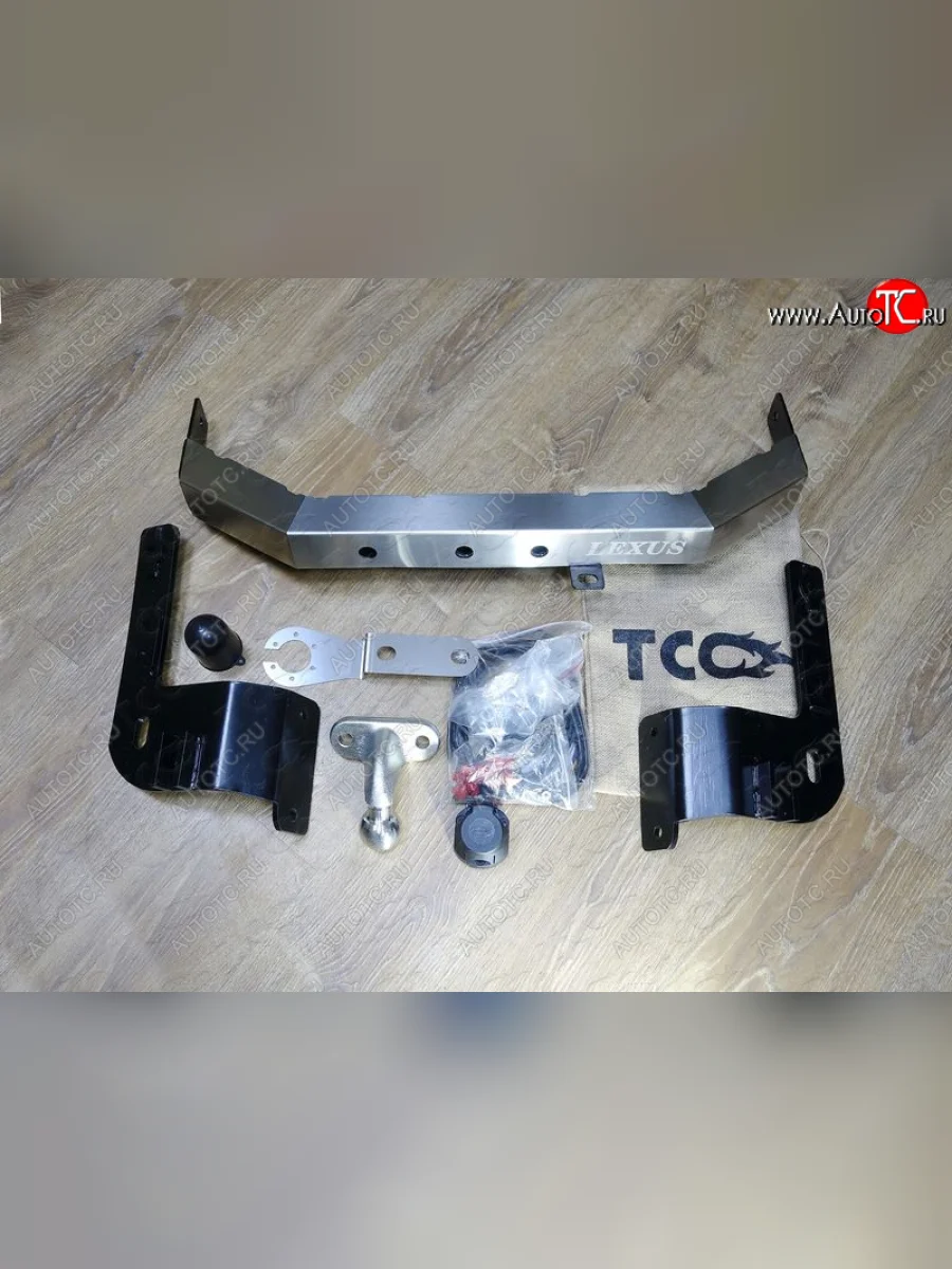 Фаркоп (тягово-сцепное устройство) TCC Lexus LX570 J200 1-ый рестайлинг (2012-2015) (Оцинкованный шар F)  с доставкой в г. Керчь