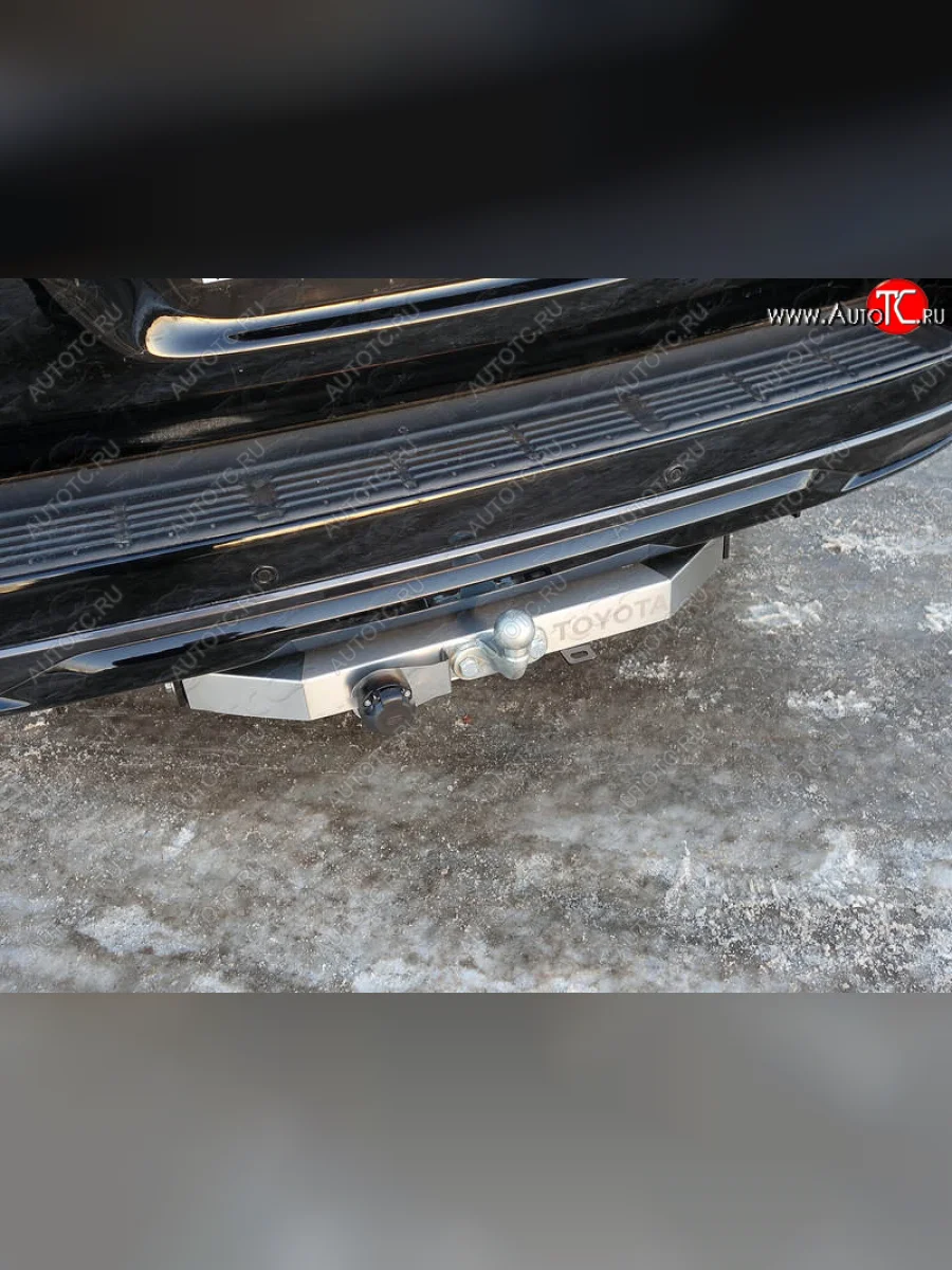 Фаркоп (тягово-сцепное устройство) TCC (надпись Toyota, Executive/Executive Lounge/TRD)  Toyota Land Cruiser (2012-2021) 200 (Оцинкованный, шар F)  в Самаре Самарской области