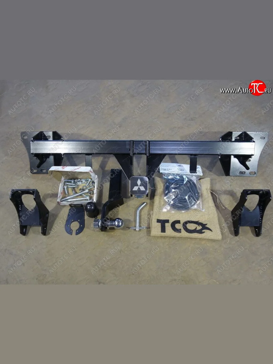 Фаркоп (тягово-сцепное устройство) TCC Mitsubishi Eclipse Cross GK дорестайлинг (2017-2021) (Оцинкованный, шар E - нержавейка)  в Перми Пермском крае