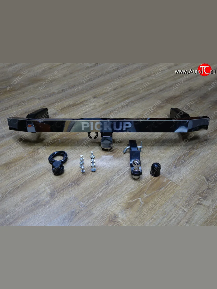 Фаркоп (тягово-сцепное устройство) TCC (надпись PICKUP) Уаз Патриот 23632 2-ой рестайлинг пикап (2016-2025) (Оцинкованный, шар E)  с доставкой в г. Керчь