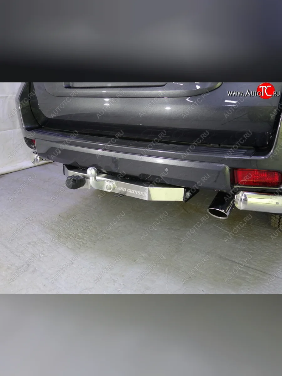 Фаркоп (тягово-сцепное устройство) TCC Toyota Land Cruiser Prado J150 1-ый рестайлинг (2013-2017) (оцинкованный, шар F , надпись Land Cruiser)  в Перми Пермском крае