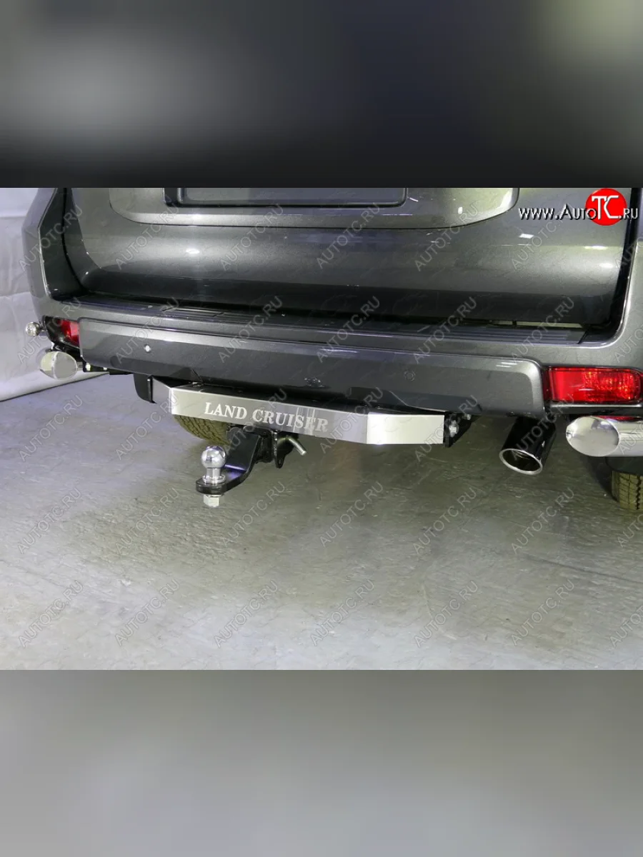 Фаркоп (тягово-сцепное устройство) TCC Black Onyx  Toyota Land Cruiser Prado (2020-2025) J150 (оцинкованный, шар Е , надпись Land Cruiser)  в Самаре Самарской области