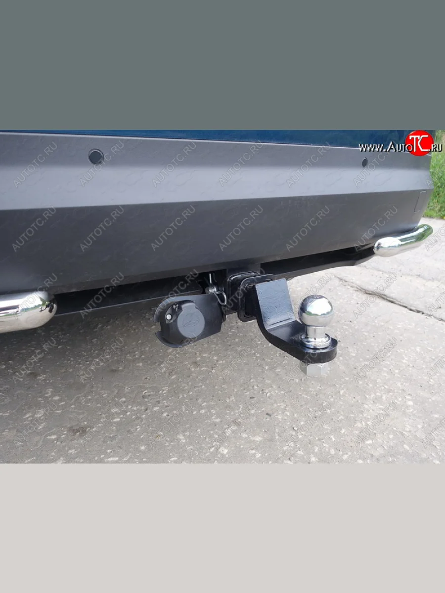 Фаркоп (тягово-сцепное устройство) TCC Skoda Kodiaq 1 NS7 дорестайлинг (2017-2021) (оцинкованный, шар Е нержавейка)  в Самаре Самарской области