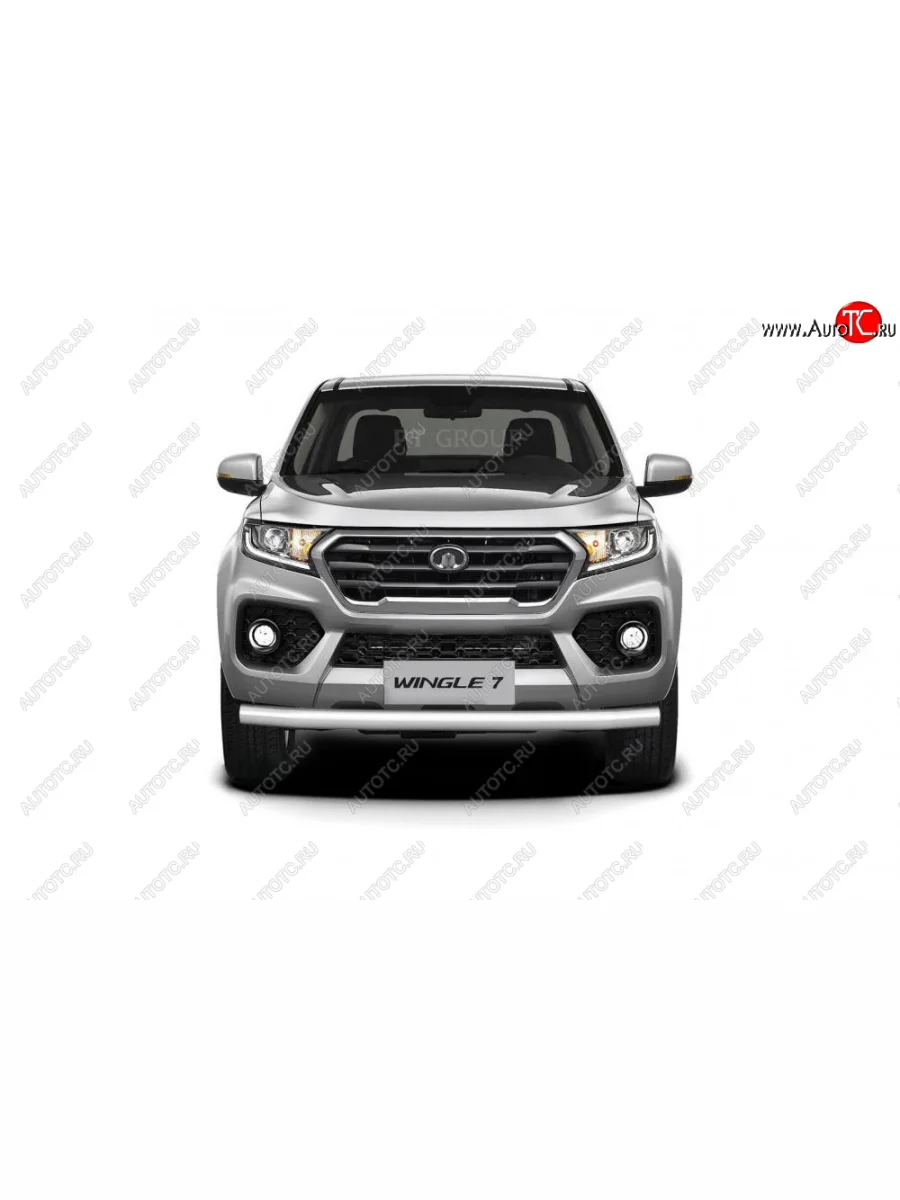 Защита переднего бампера Petroil Tuning (нержавейка d63)  Great Wall Wingle 7 (2018-2023)  в Перми Пермском крае