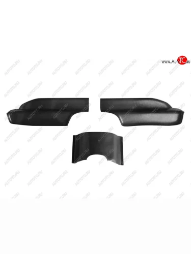 Накладки на ковролин заднего ряда Petroil Tuning (цвет: черный) Chevrolet Cobalt (2019-2023) седан 2-ой рестайлинг