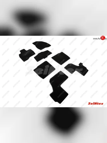 Текстильные коврики в салон V 15 (V3,5) SEINTEX LUX Ford Explorer U502 дорестайлинг (2010-2016)