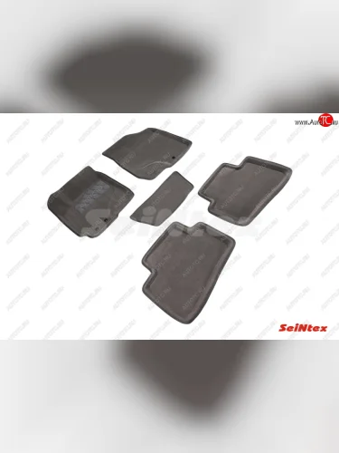 Текстильные коврики в салон SEINTEX 3D серые KIA Cerato 2 TD седан (2008-2013)