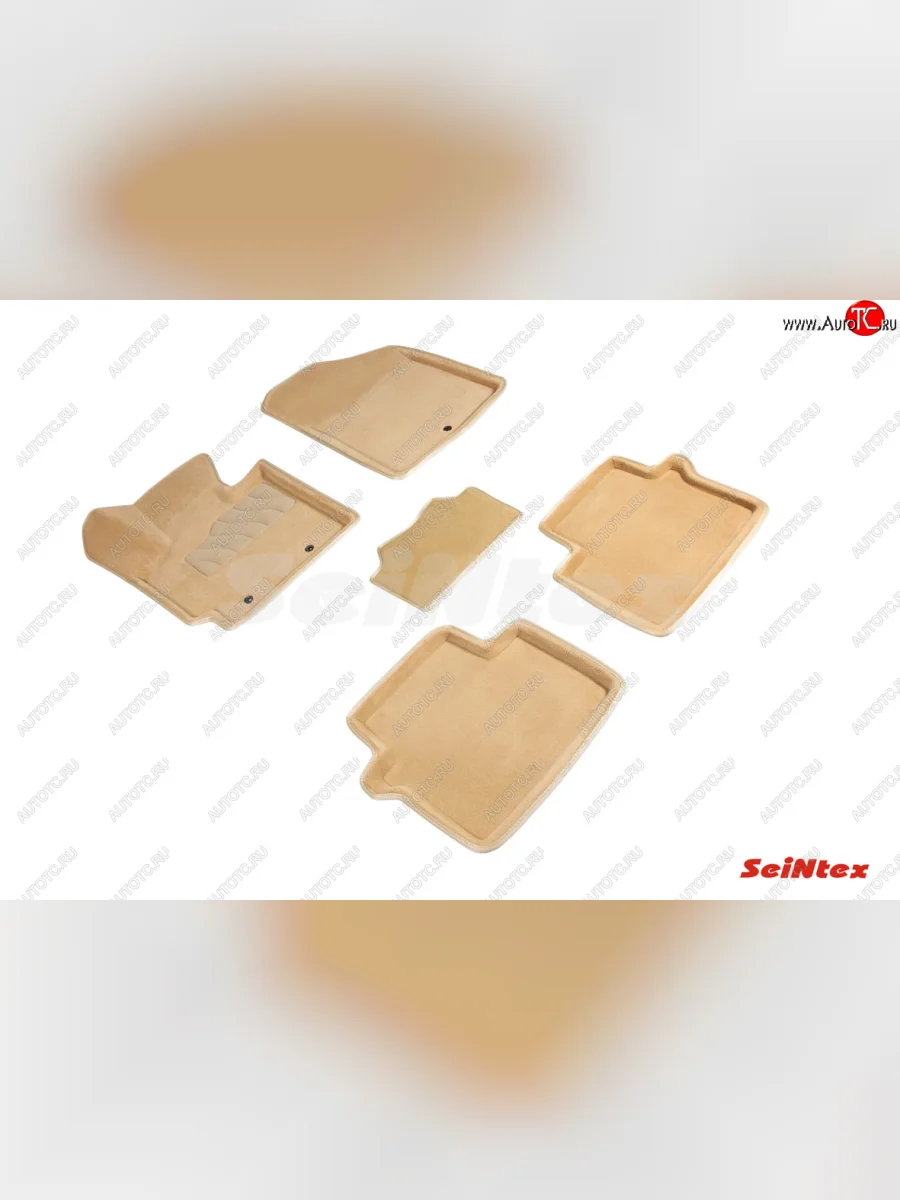 Текстильные коврики в салон SEINTEX 3D бежевые KIA Soul PS дорестайлинг (2014-2016)  в Керчи Республика Крым