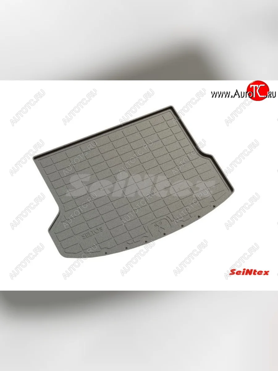 Коврик в багажник SeiNtex (полимерный) KIA Seltos SP2 дорестайлинг (2019-2022) (Без сабвуфера)  в Самаре Самарской области