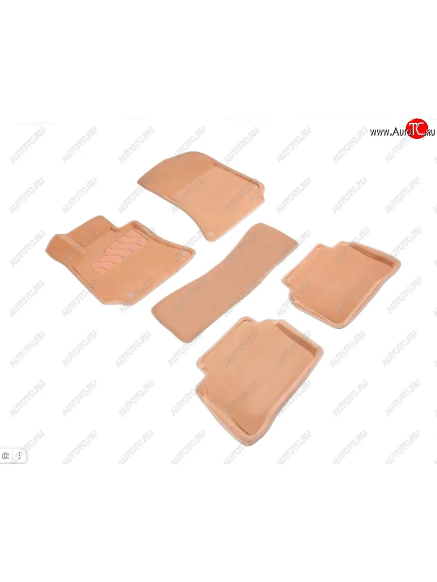 Коврики в салон SEINTEX 3D ВОРС (комплект) Mercedes-Benz E-Class W212 рестайлинг седан (2013-2017) (Цвет: бежевый)  с доставкой в г. Керчь
