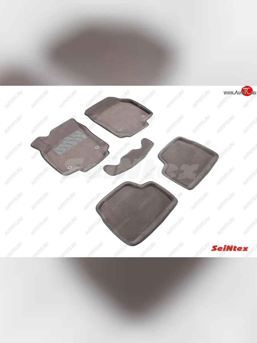 Текстильные 3D коврики в салон SEINTEX серые Opel Astra H универсал рестайлинг (2007-2015)  с доставкой в г. Пермь
