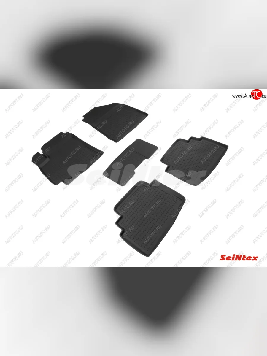 Коврики в салон SeiNtex (резина, высокий бортик) KIA Seltos SP2 дорестайлинг (2019-2022)  в Перми Пермском крае
