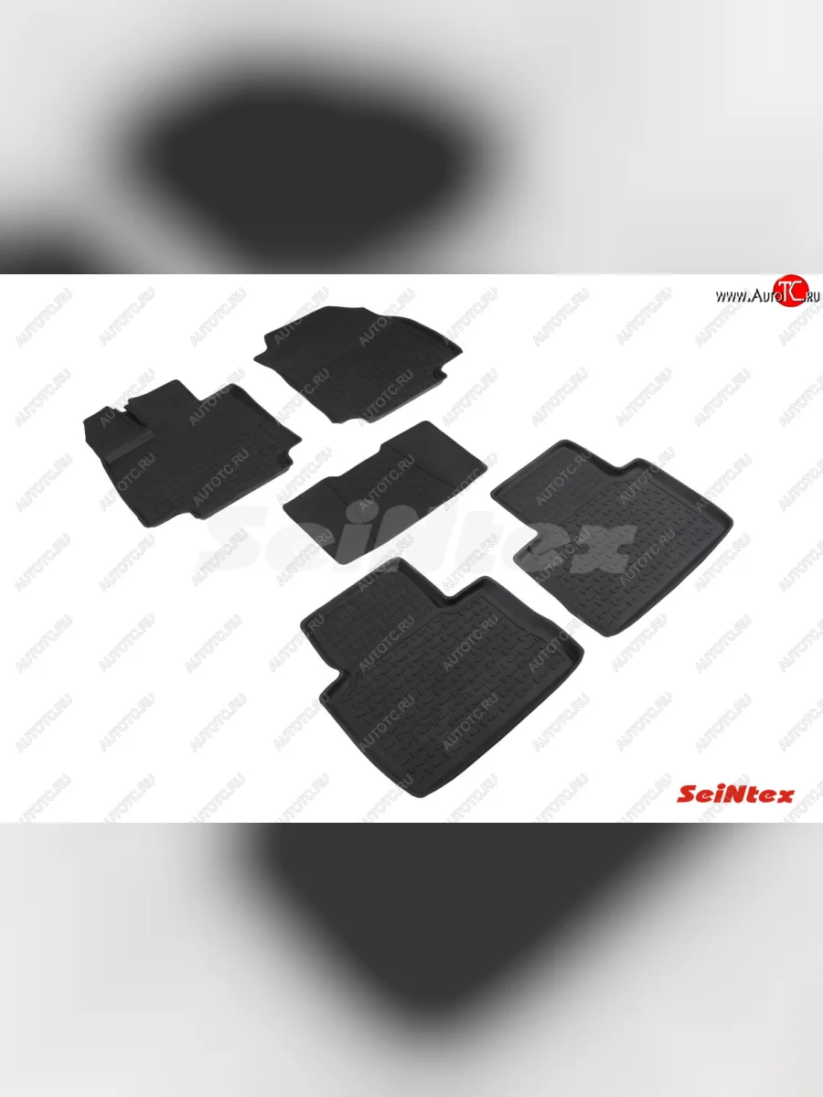 Коврики в салон SeiNtex (резина, высокий бортик) Toyota RAV4 XA50 5 дв. дорестайлинг (2018-2025) (Автоматическая коробка передач)  в Керчи Республика Крым