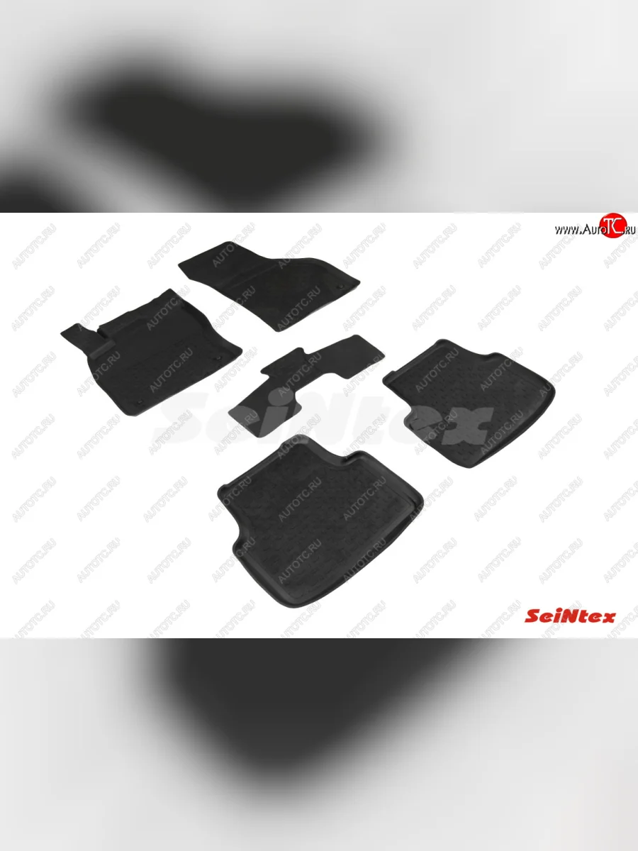 Коврики в салон SeiNtex (резина, высокий бортик) Volkswagen Jetta A7 седан дорестайлинг (2018-2022)  в Самаре Самарской области