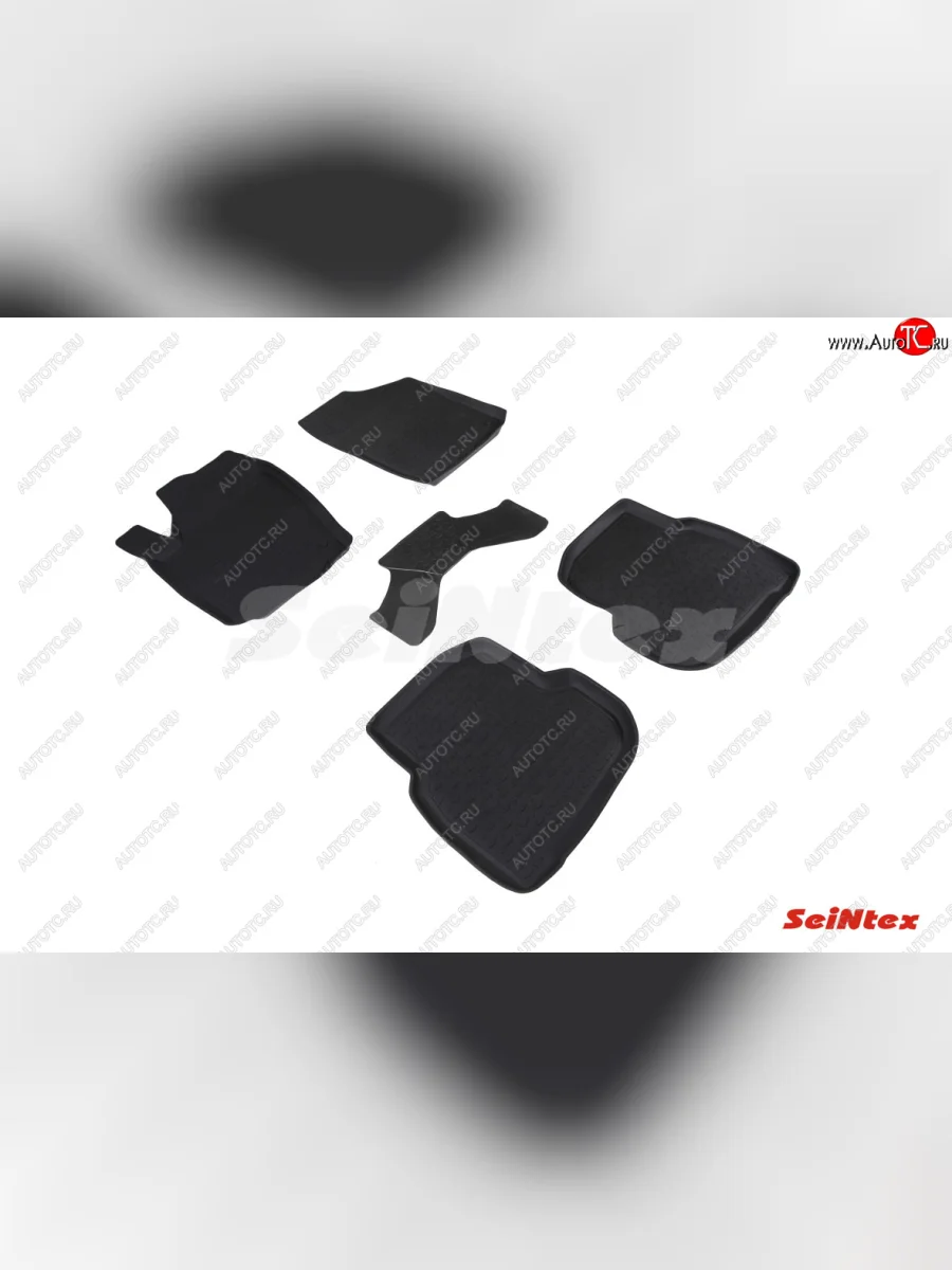 Коврики в салон SeiNtex (резина, высокий бортик) Volkswagen Polo Mk6 лифтбек (2020-2022)  в Перми Пермском крае