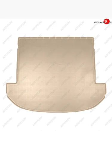 Коврик багажника Norplast Unidec (сложенный 3-й ряд, длинный) (Цвет: бежевый) Hyundai Santa Fe TM рестайлинг (2020-2022)