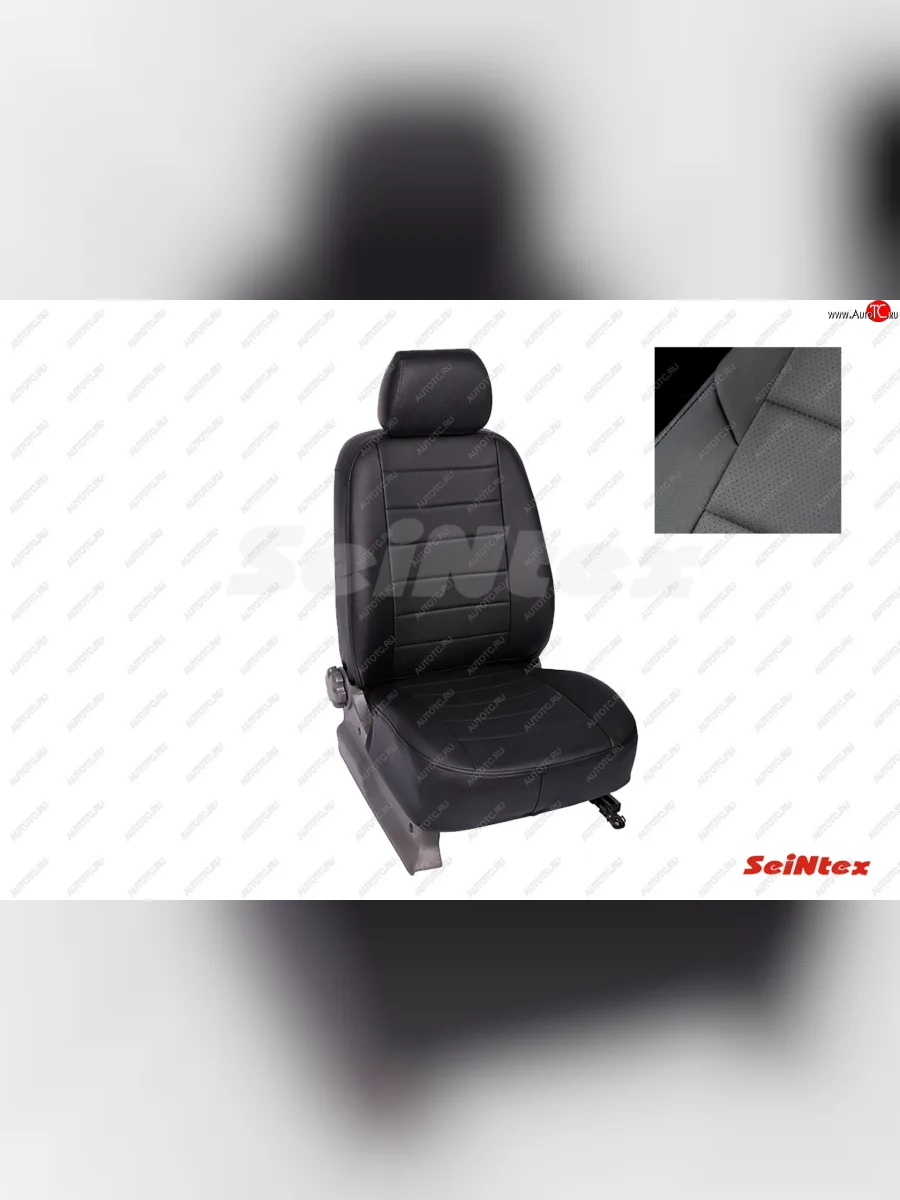 Чехлы для сидений Seintex (экокожа, Limited)  Уаз Патриот (2016-2025) 23632 (Цвет: черный/черный)  в Самаре Самарской области