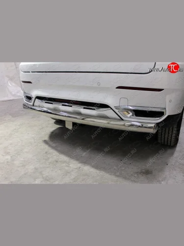 Защита заднего бампера (овальная) (1,5 л., 4WD) ТСС Haval H7 (2016-2018)