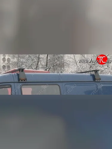 Багажник на водосток Атлант (на высокую крышу усиленный, 2 стойки + 2 поперечины длиной 1700 мм, полукомплект) ГАЗ Соболь 2752 дорестайлинг цельнометаллический фургон (1998-2002)