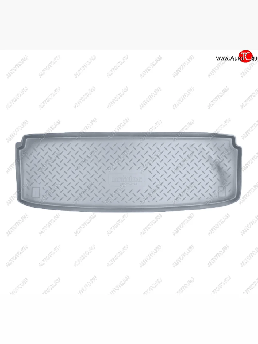 Коврик багажника Norplast Unidec (7 мест разложенный 3 ряд) KIA Mohave HM рестайлинг (2017-2020) (Цвет: серый)  в Керчи Республика Крым