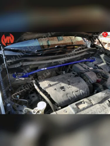 Растяжка (распорка) передних стоек MV-Tuning Mitsubishi Outlander  GF (2012-2022) дорестайлинг, 1-ый рестайлинг, 2-ой рестайлинг, 3-ий рестайлинг