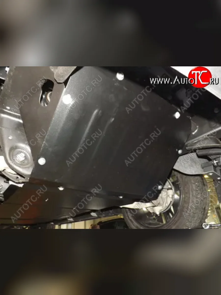 Защита картера двигателя (2 части, V-6,2) Alfeco Chevrolet Tahoe K2UC (2014-2021) (Сталь 2 мм)  в Перми Пермском крае