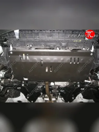 Защита картера двигателя и КПП Alfeco (Алюминий 3 мм) CITROEN C3 дорестайлинг (2009-2015)