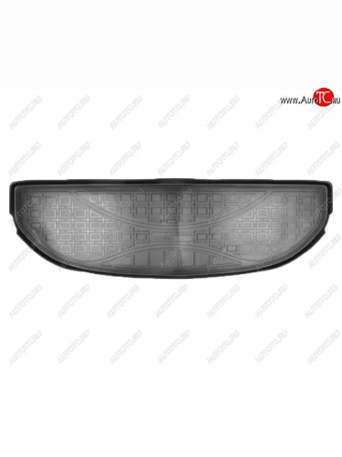 Коврик багажника Norplast Unidec (7 мест, короткий) (Цвет: черный) Hyundai Santa Fe TM рестайлинг (2020-2022)