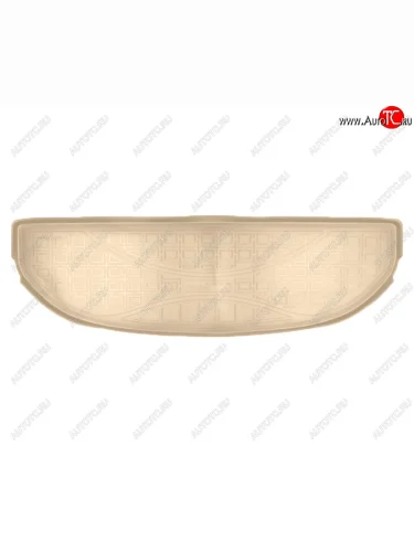 Коврик багажника Norplast Unidec (7 мест, короткий) (Цвет: бежевый) Hyundai Santa Fe TM рестайлинг (2020-2022)