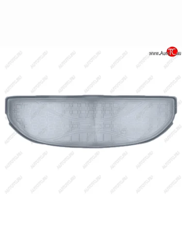 Коврик багажника Norplast Unidec (7 мест, короткий) (Цвет: серый) Hyundai Santa Fe TM рестайлинг (2020-2022)